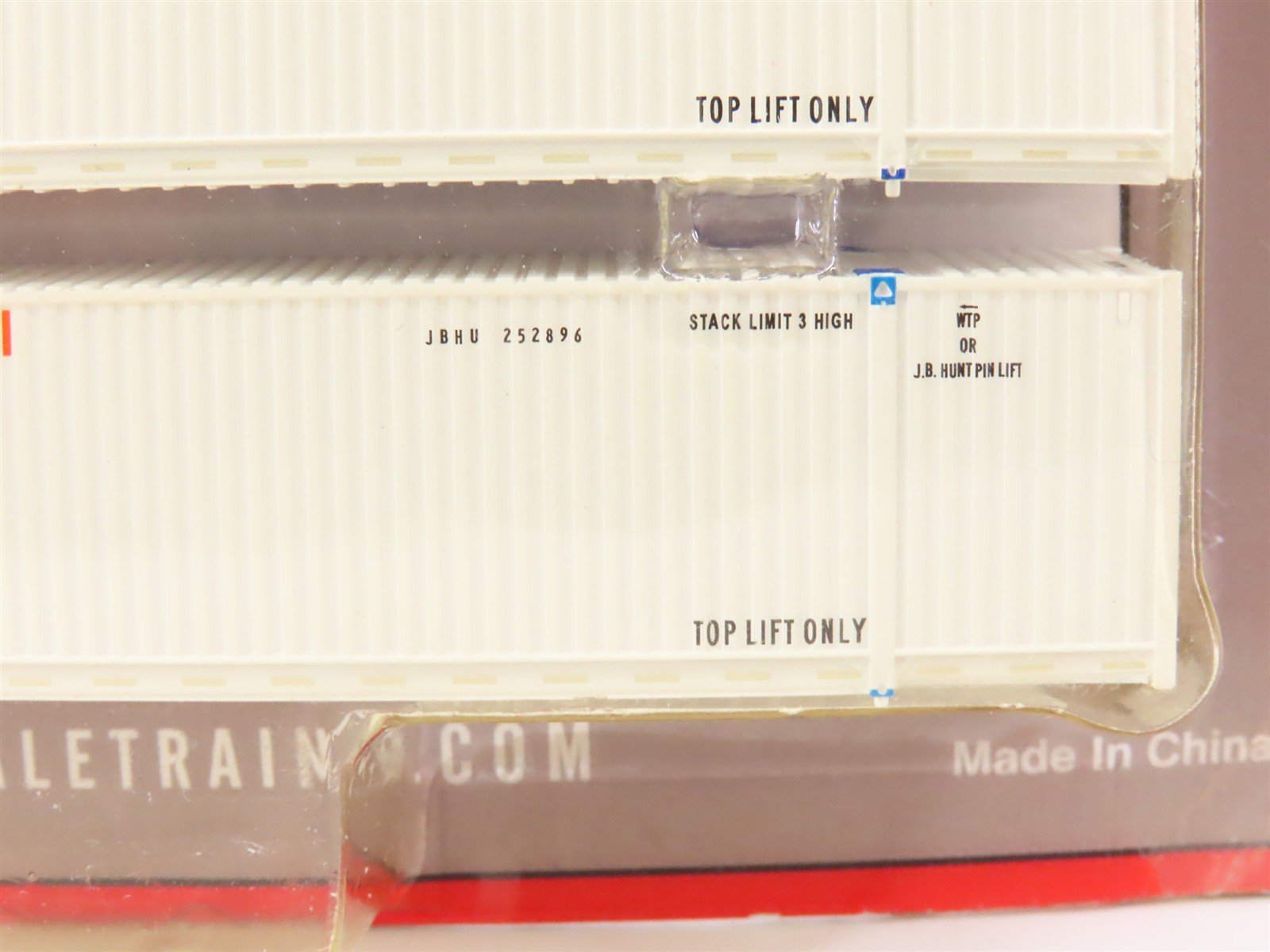N Scaletrains.com SXT10265 JB Hunt Intermodal 53' Container 3-Pack