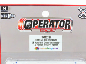 N Scaletrains.com SXT10264 JB Hunt Intermodal 53' Container 3-Pack
