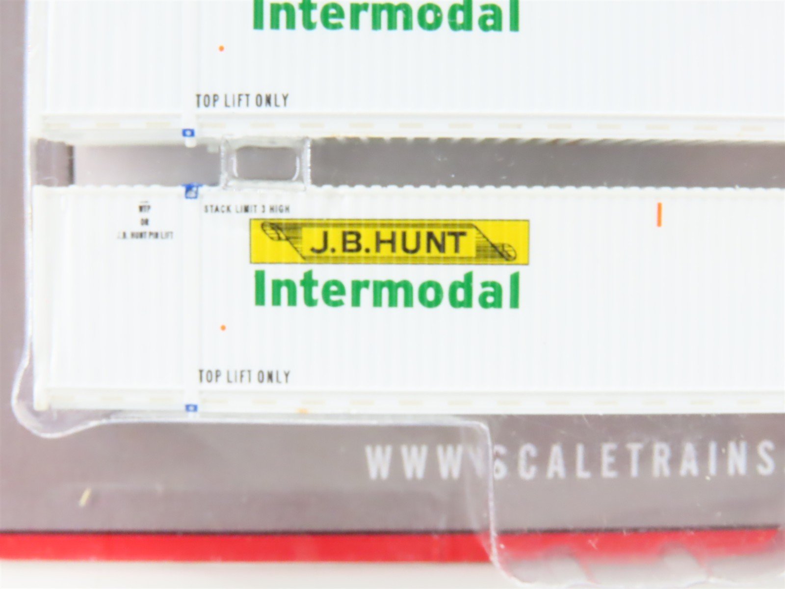 N Scaletrains.com SXT10264 JB Hunt Intermodal 53' Container 3-Pack