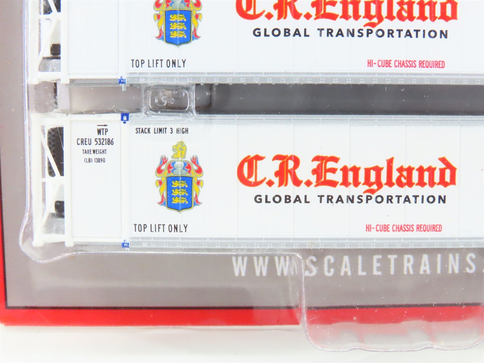 N Scaletrains.com SXT10227 CR England 53' Container 3-Pack