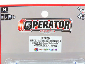 N Scaletrains.com SXT10234 JB Hunt Intermodal 53' Refrigerated Container 3-Pack