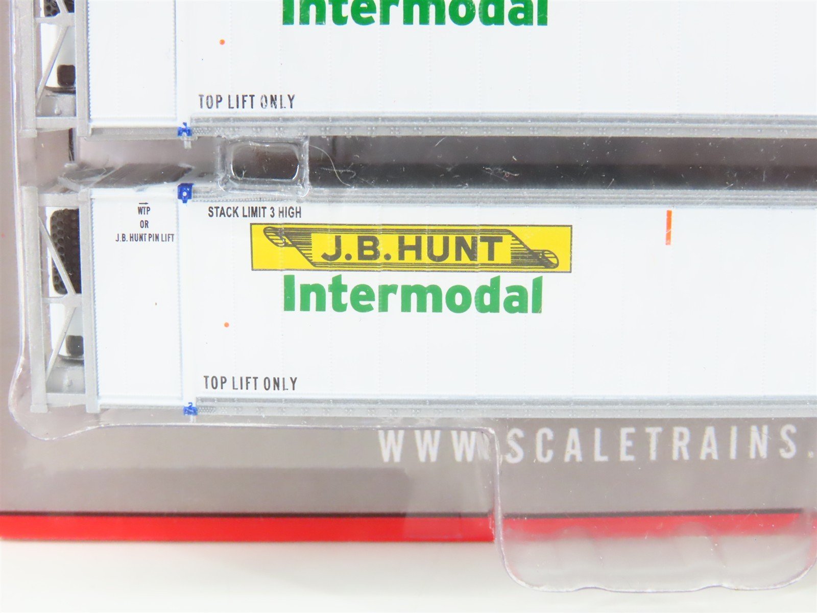 N Scaletrains.com SXT10233 JB Hunt Intermodal 53' Refrigerated Container 3-Pack