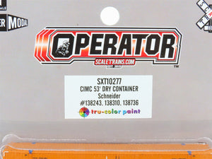 N Scaletrains.com SXT10277 Schneider 53' Container 3-Pack
