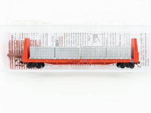 N Micro-Trains MTL 05400260 ICG Illinois Central 61' Bulkhead Flatcar #978688