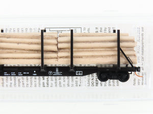 N Micro-Trains MTL 11500061 HPAX Hammermill 65' 100-Ton Log Car #85014 w/Loads