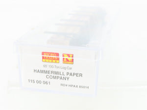N Micro-Trains MTL 11500061 HPAX Hammermill 65' 100-Ton Log Car #85014 w/Loads
