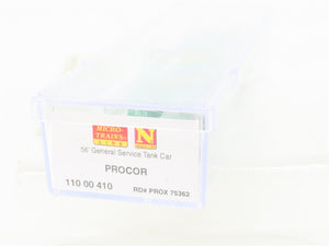 N Scale Micro-Trains MTL 11000410 PROX Procor 56' General Service Tankcar #75362