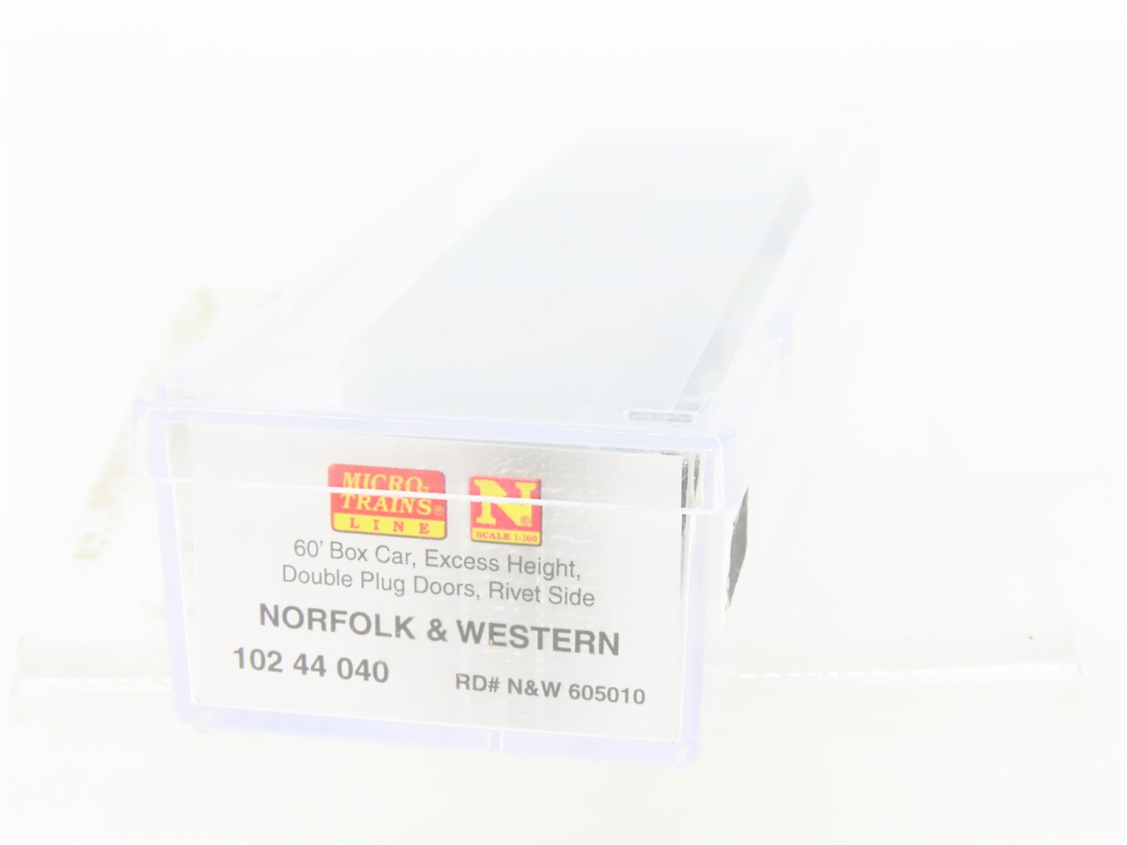 N Micro-Trains MTL 10244040 N&W Norfolk & Western 60' Boxcar #605010 Weathered