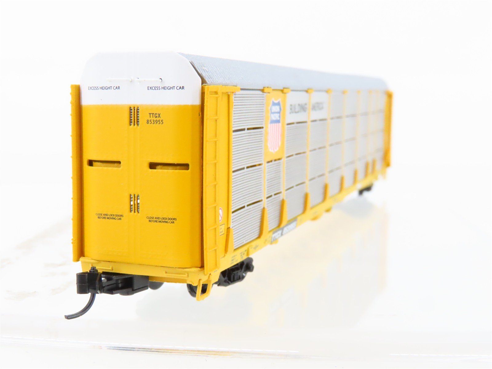 N Scale Red Caboose RM-19270-18 TTGX UP Union Pacific Bi-Level Autorack #853955