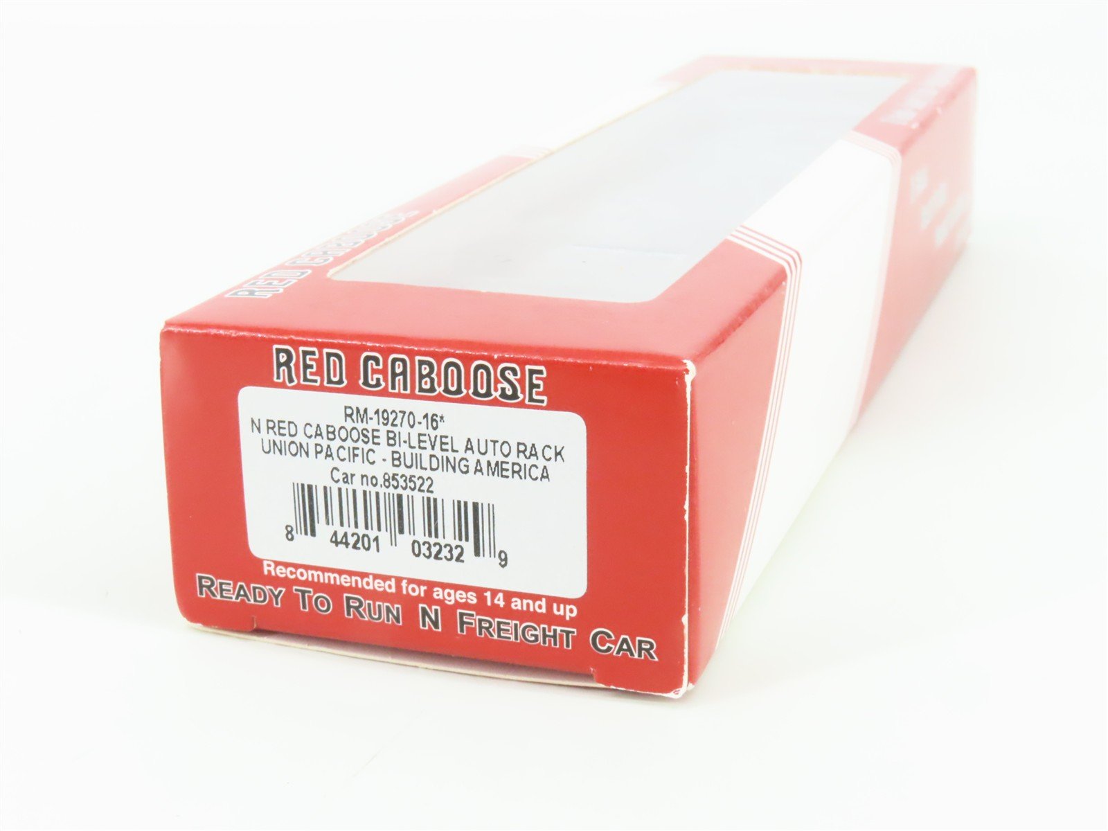 N Scale Red Caboose RM-19270-16 TTGX UP Union Pacific Bi-Level Autorack #853522
