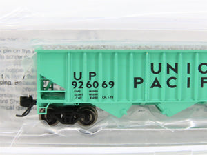 N Bluford Shops NSEBLU15-04 UP Union Pacific MOW 3-Bay Hopper #926069 w/ Load