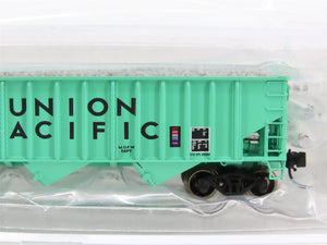 N Bluford Shops NSEBLU15-04 UP Union Pacific MOW 3-Bay Hopper #926069 w/ Load