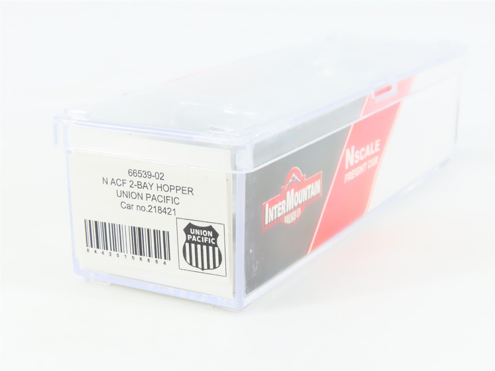 N Scale InterMountain 66539-02 UP Union Pacific 2-Bay Covered Hopper #218421