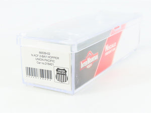 N Scale InterMountain 66539-02 UP Union Pacific 2-Bay Covered Hopper #218421
