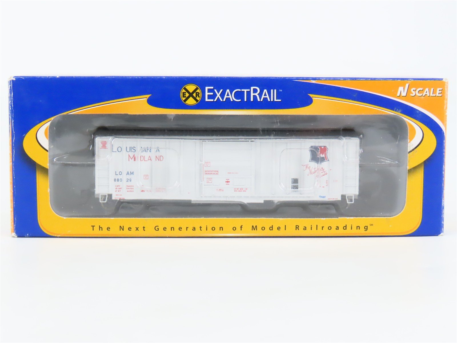 N ExactRail EN-51306-2 LOAM Louisiana Midland "The Natchez Route" Box Car #88029