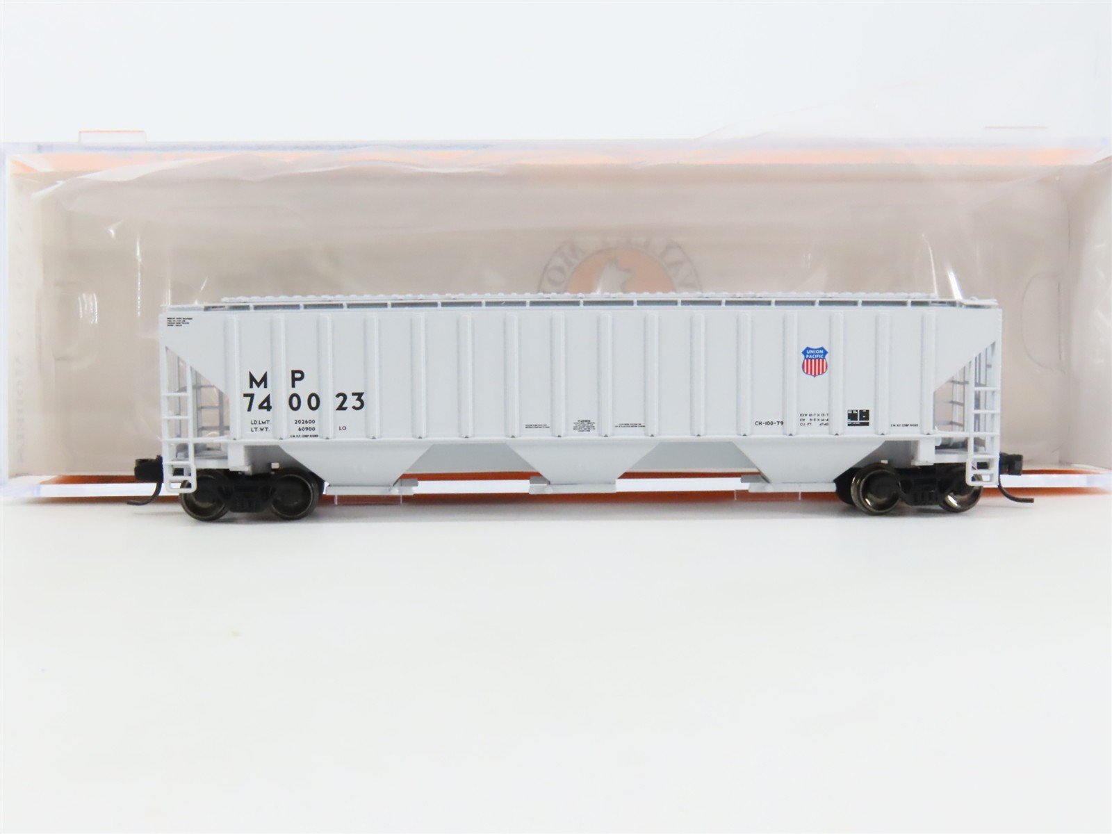 N Fox Valley Models FVM 85210-1 MP (UP) Missouri Pacific 3-Bay Hopper #740023
