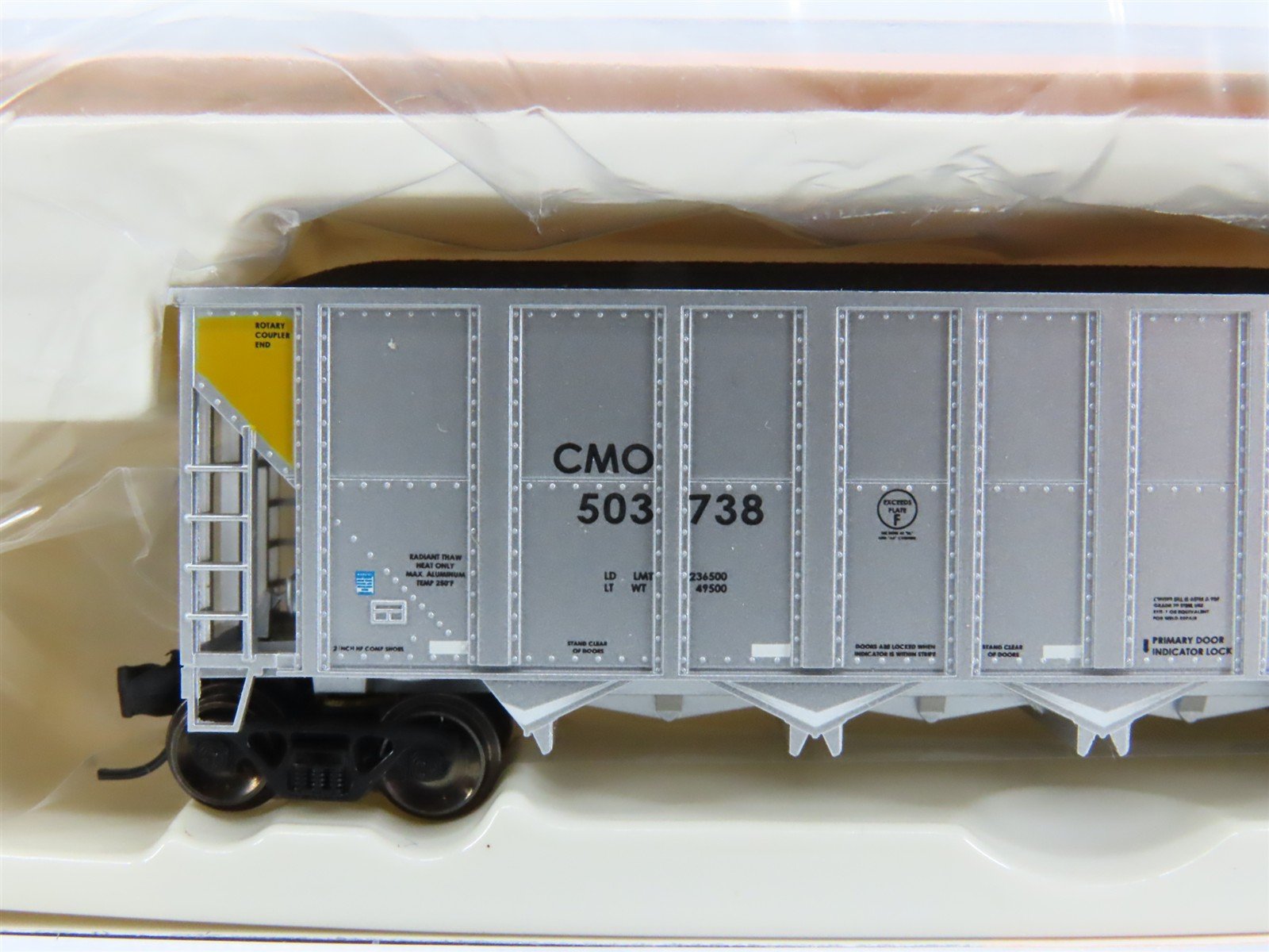 N Fox Valley Models FVM 8305-53 CMO Union Pacific 5-Bay Hopper #503738 w/ Load