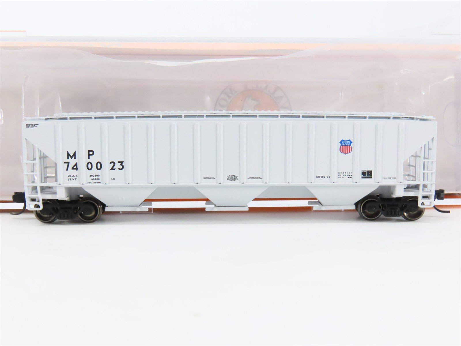 N Fox Valley Models FVM 85210-1 MP (UP) Missouri Pacific 3-Bay Hopper #740023