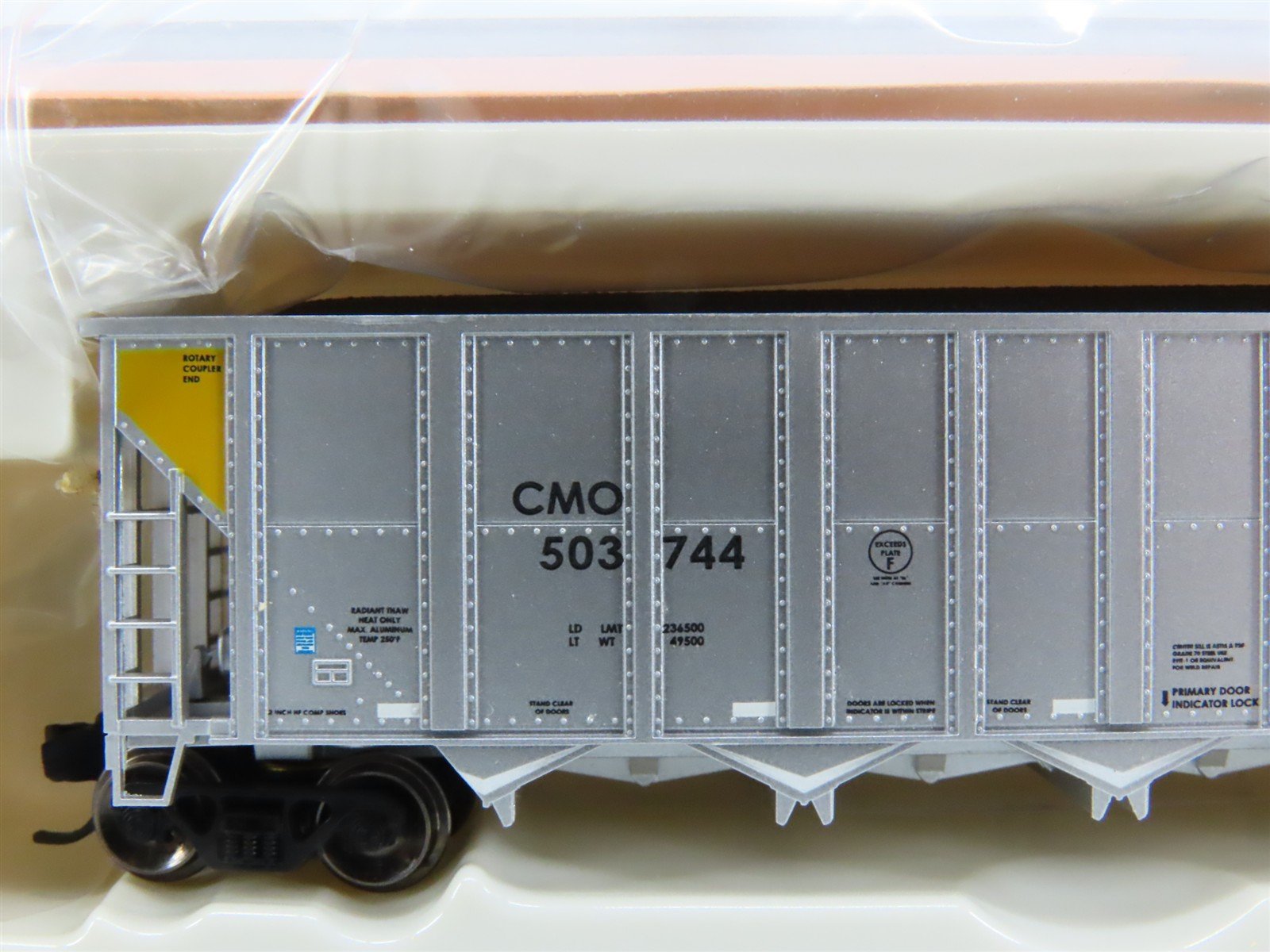 N Fox Valley Models FVM 8305-53 CMO Union Pacific 5-Bay Hopper #503744 w/ Load