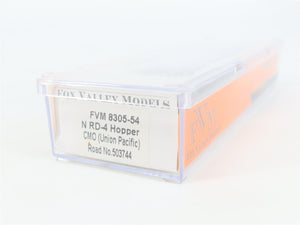 N Fox Valley Models FVM 8305-53 CMO Union Pacific 5-Bay Hopper #503744 w/ Load