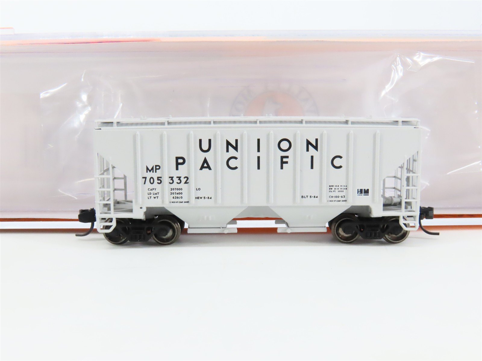 N Fox Valley Models FVM 85407-3 MP Union Pacific 2-Bay Covered Hopper #705332