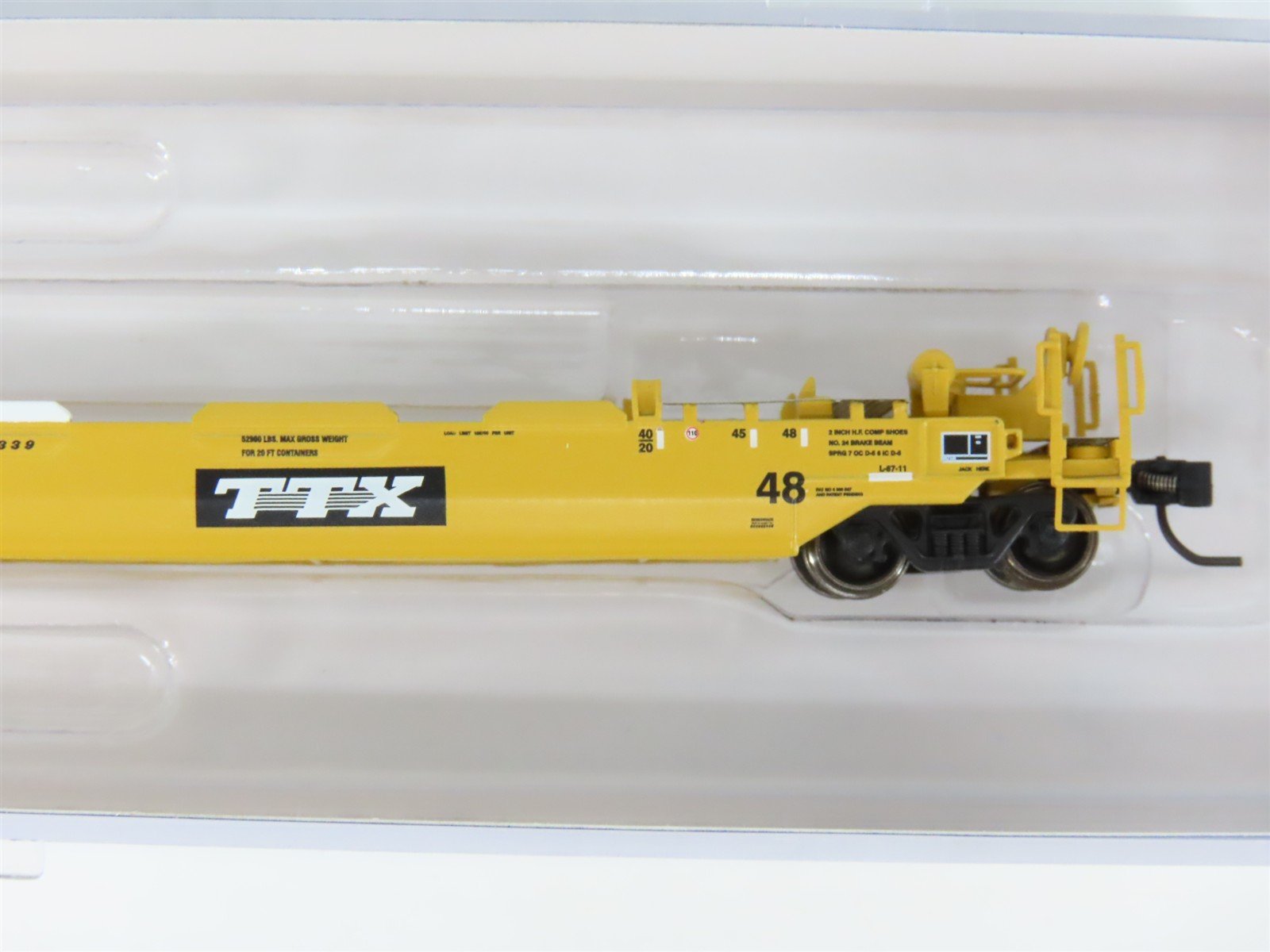 N Scale Athearn ATH12371 DTTX TTX 48' Husky Stack Well Car #56339