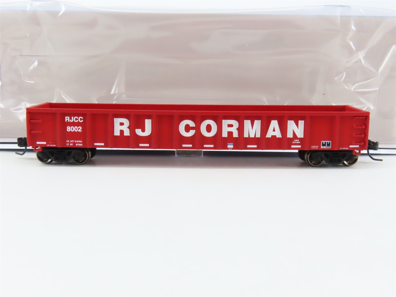 N Scale Athearn ATH1407 RJCC RJ Corman 52' Mill Gondola #8002