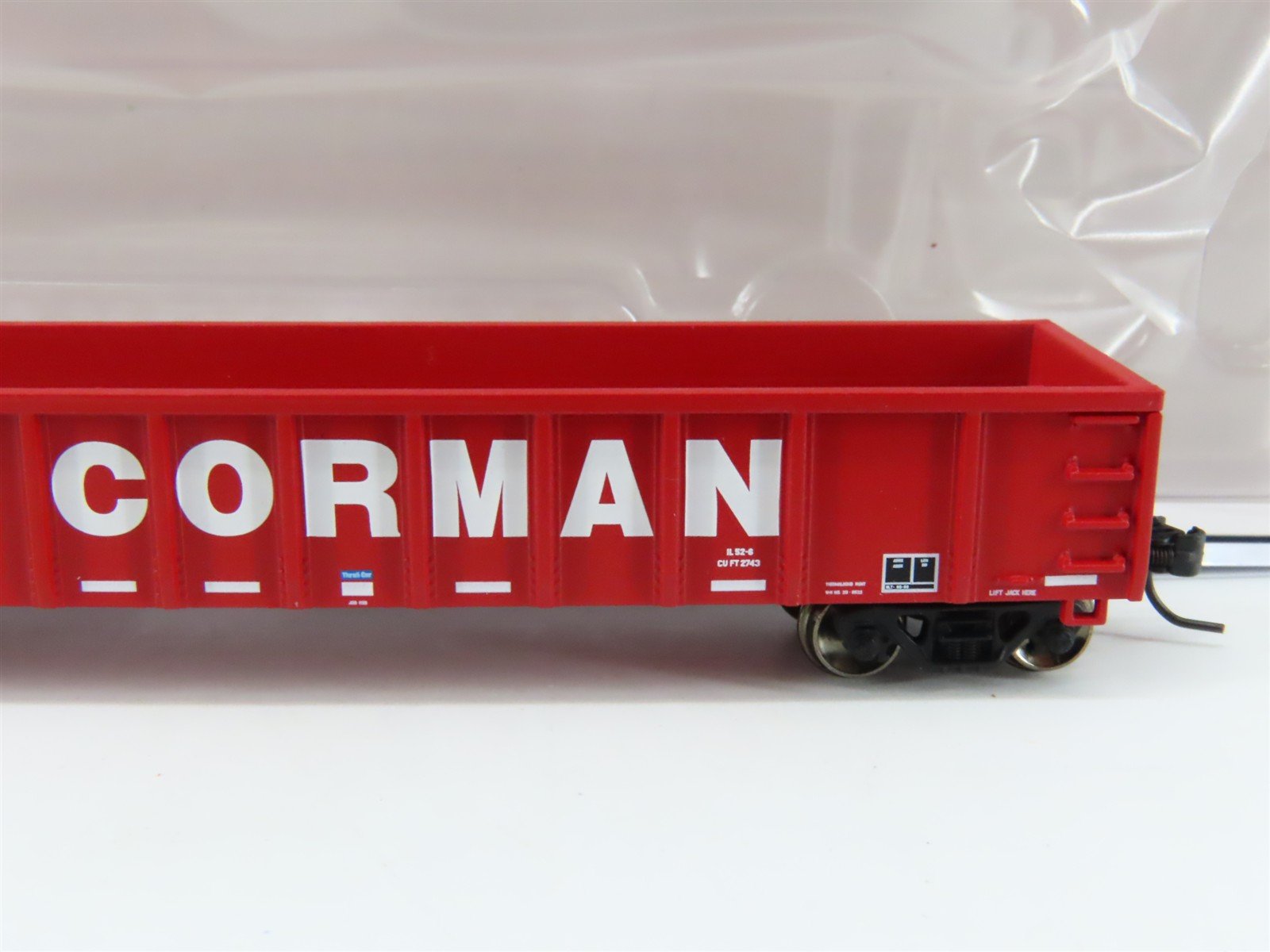 N Scale Athearn ATH1407 RJCC RJ Corman 52' Mill Gondola #8002