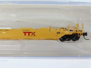 N Scale Athearn 23150 DTTX TTX 48' Husky Stack Well Car #56562