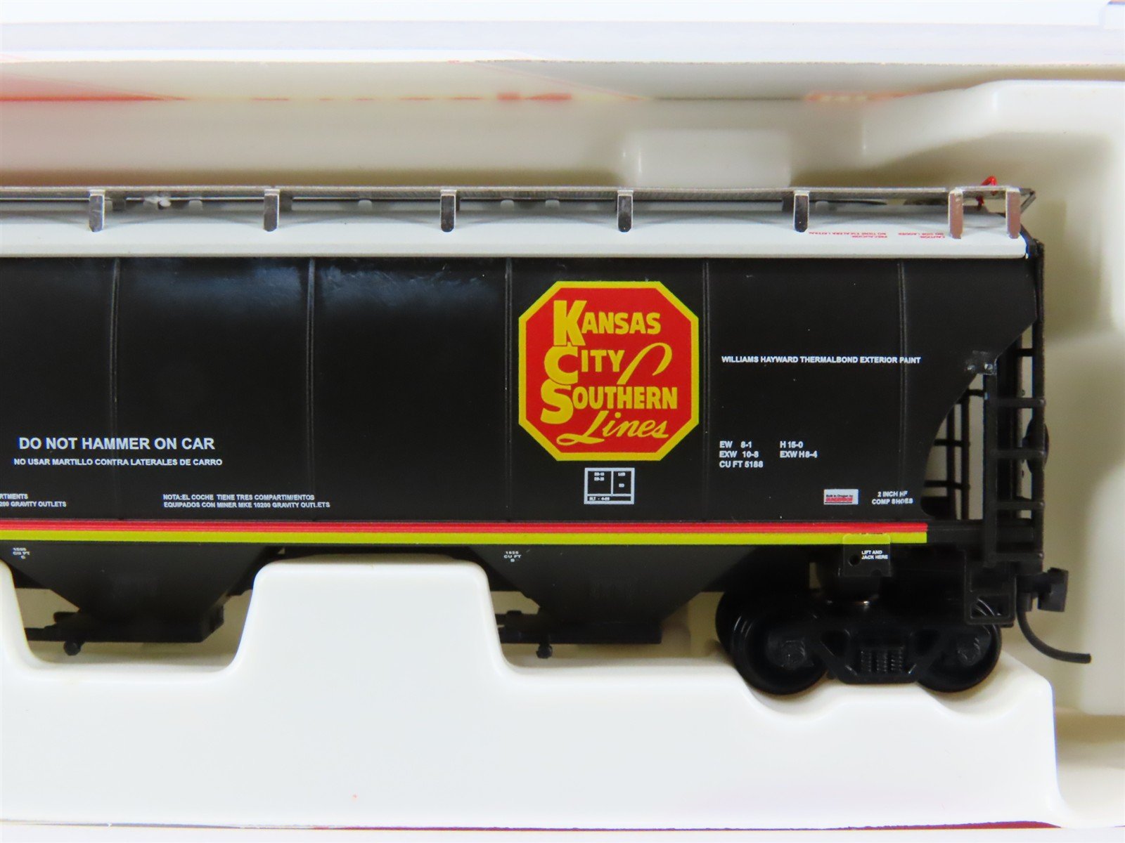 N InterMountain 67237-10 KCS Kansas City Southern 3-Bay Covered Hopper #287268