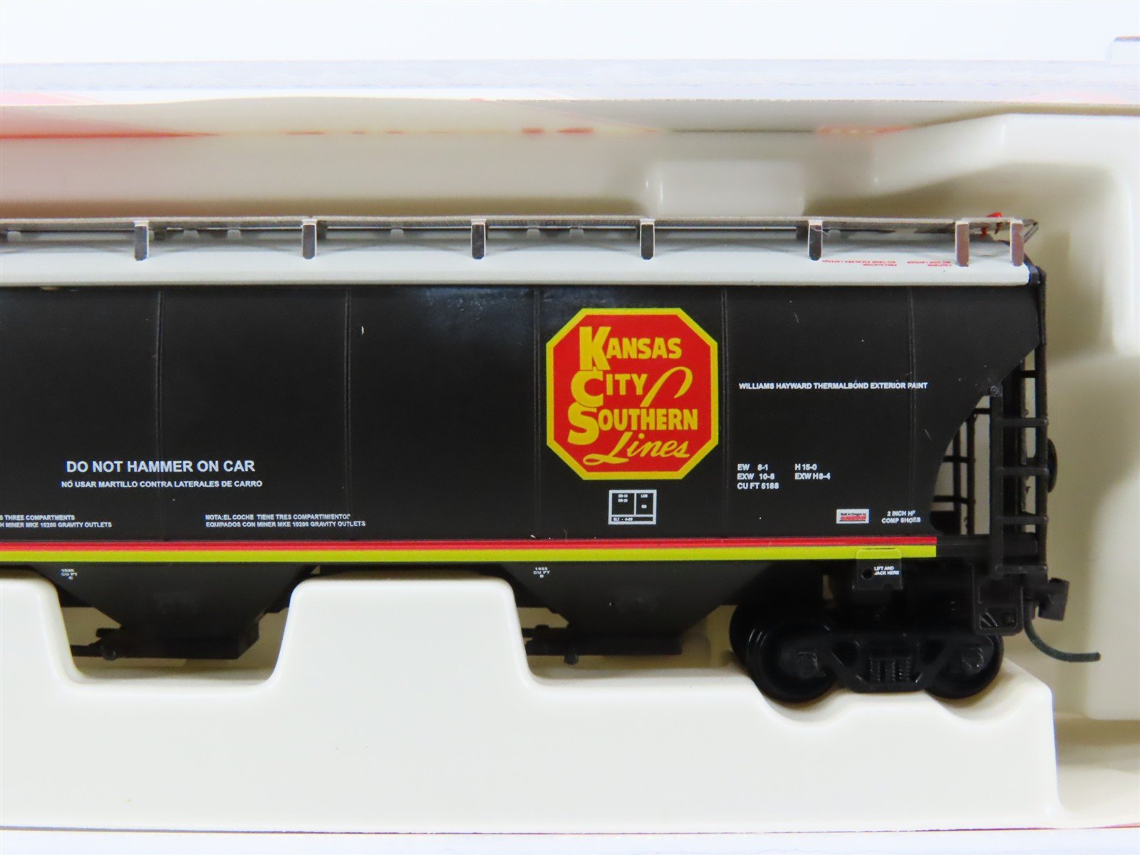 N InterMountain 67237-03 KCS Kansas City Southern 3-Bay Covered Hopper #286817