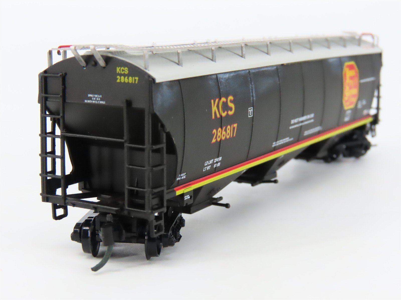 N InterMountain 67237-03 KCS Kansas City Southern 3-Bay Covered Hopper #286817