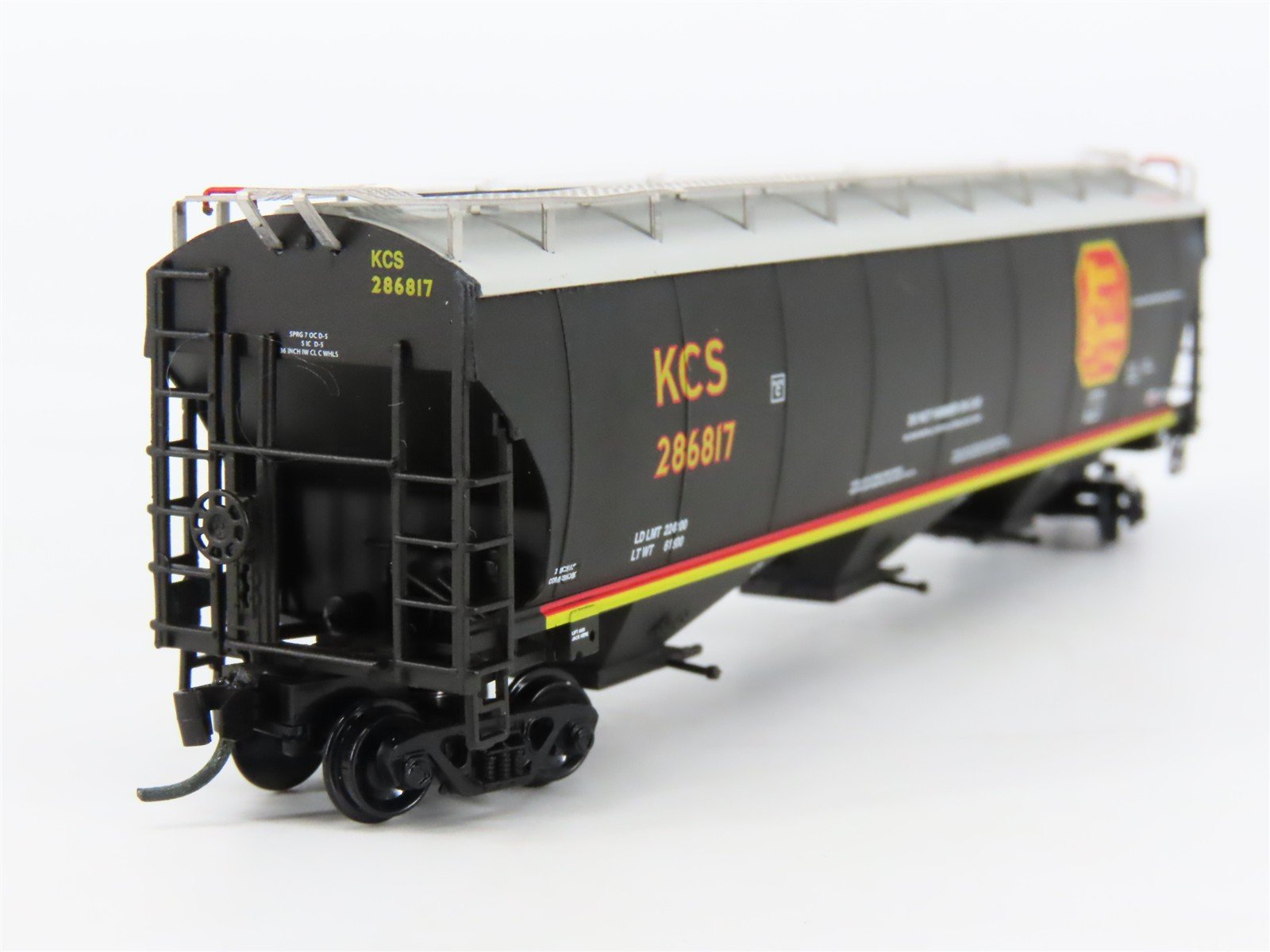 N InterMountain 67237-03 KCS Kansas City Southern 3-Bay Covered Hopper #286817