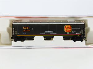 N InterMountain 67237-09 KCS Kansas City Southern 3-Bay Covered Hopper #287247