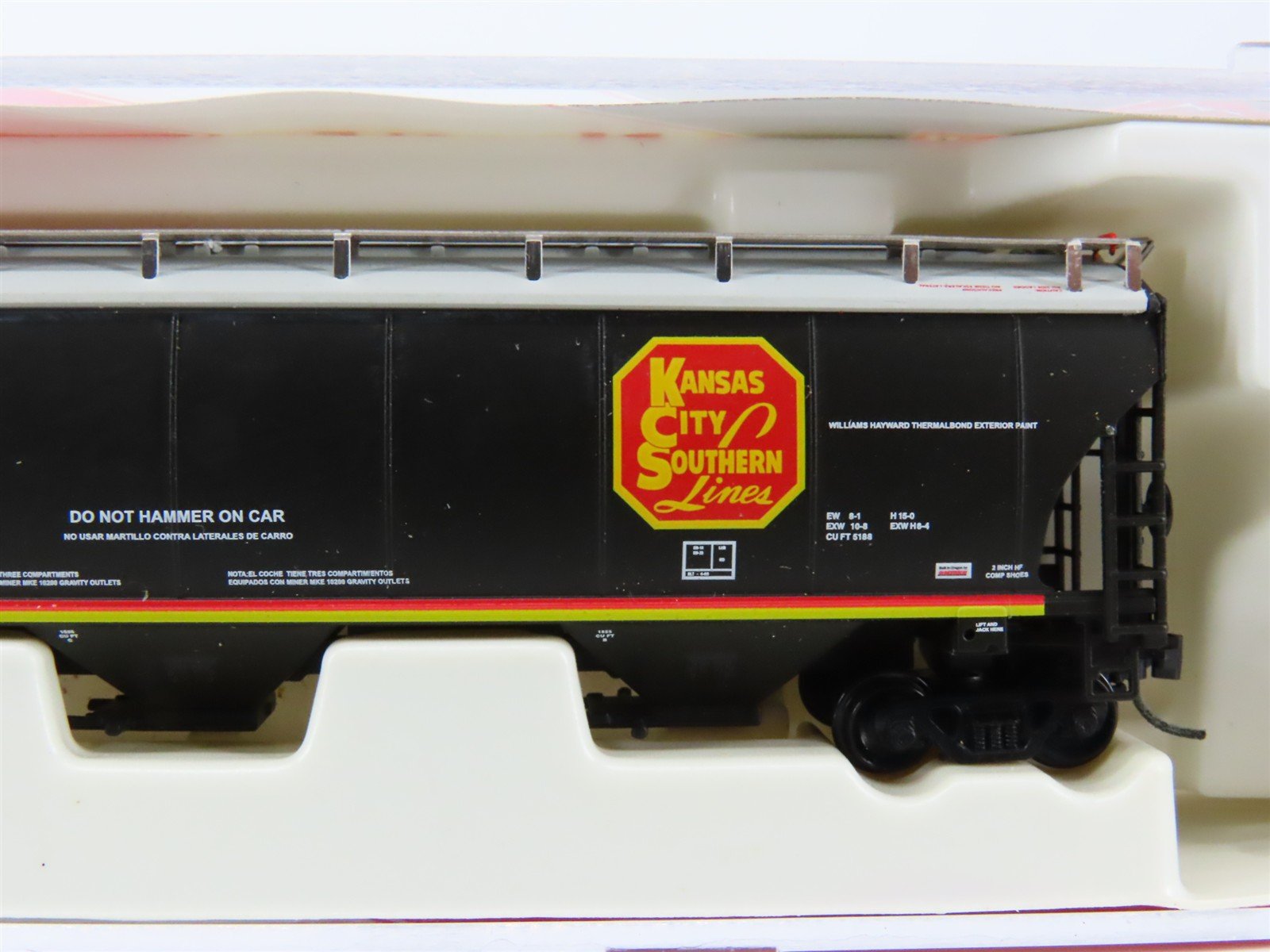 N InterMountain 67237-08 KCS Kansas City Southern 3-Bay Covered Hopper #287192