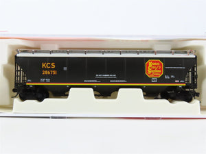 N InterMountain 67237-01 KCS Kansas City Southern 3-Bay Covered Hopper #286751