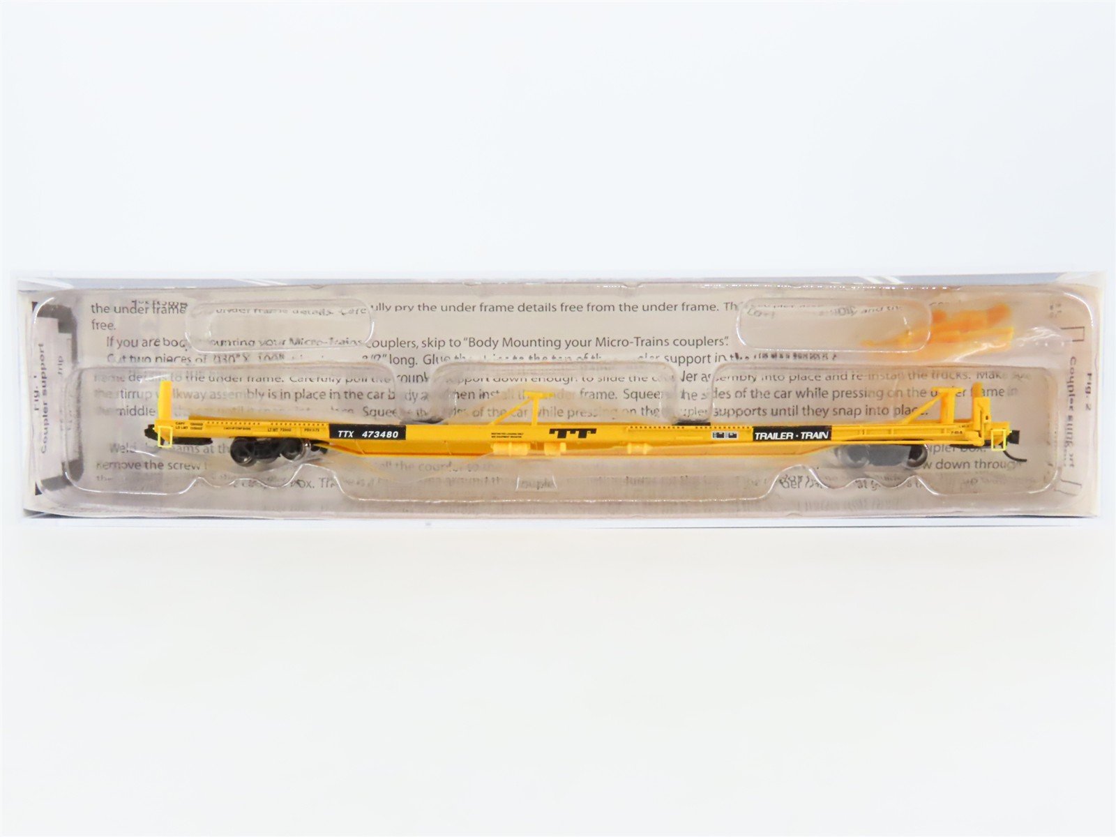N Scale Trainworx 28545-03 TTX Trailer Train 85' Flat Car #473480