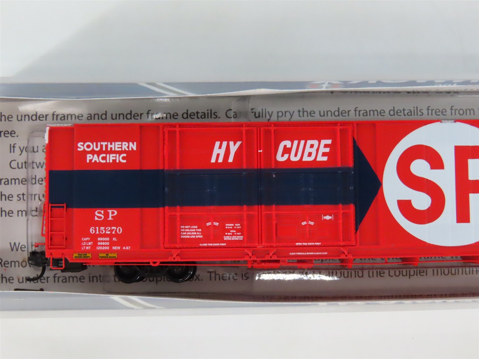 N Trainworx 2829-01 SP Southern Pacific 86' Hy-Cube Auto Parts Box Car #615270