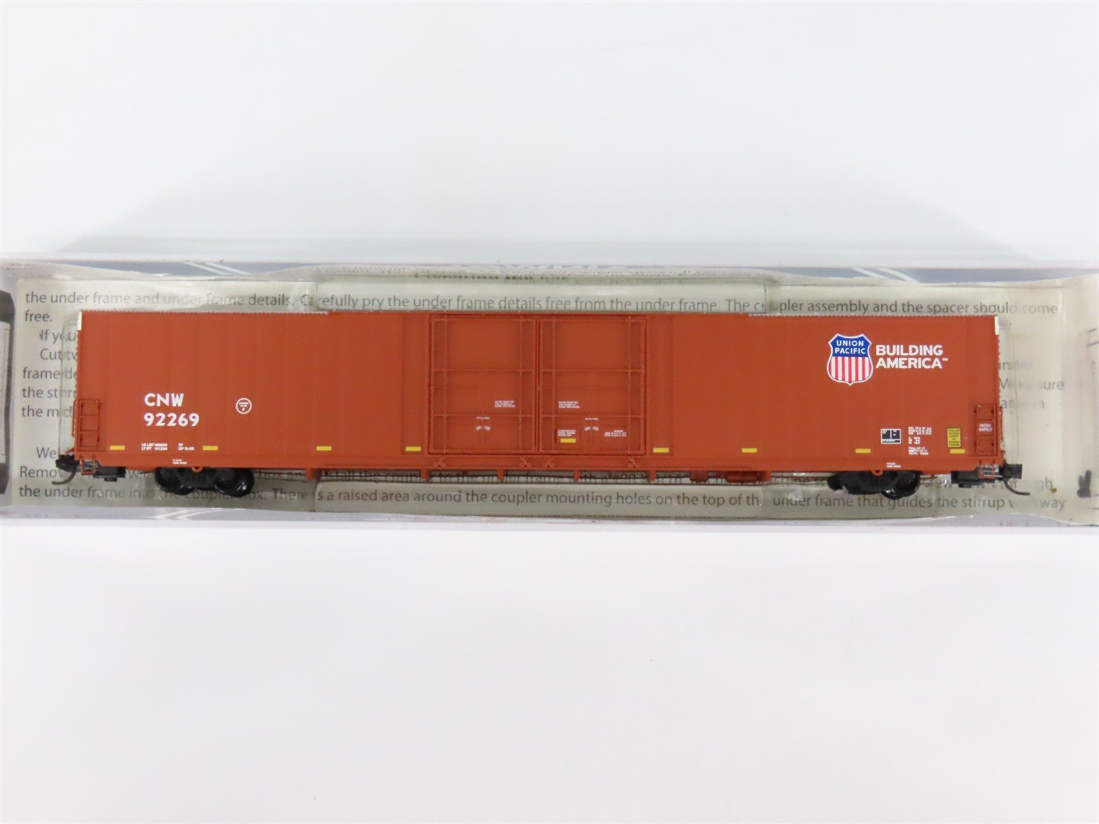 N Scale Trainworx 2907-05 CNW UP Union Pacific 86' Auto Parts Box Car #92269