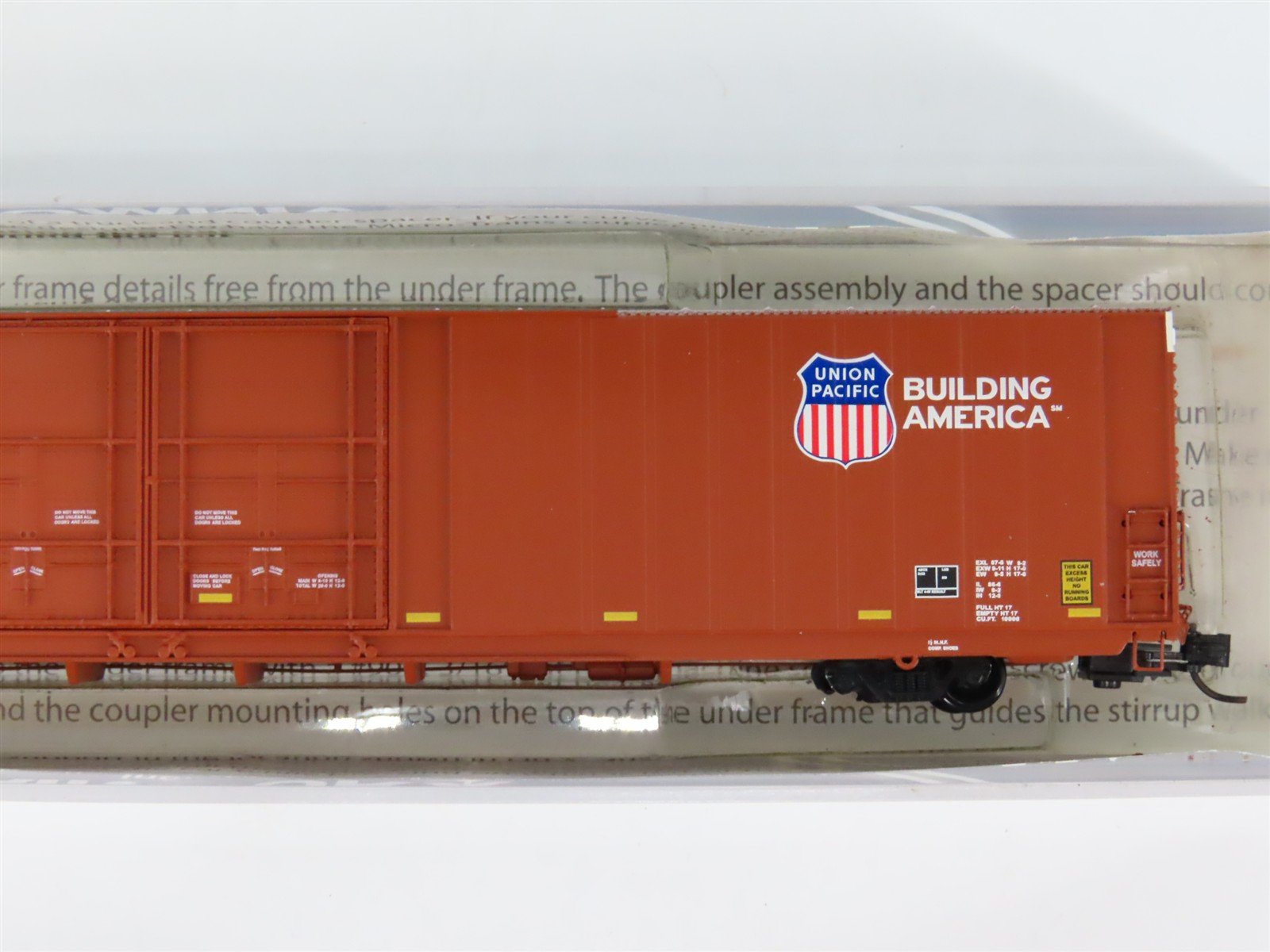 N Scale Trainworx 2907-05 CNW UP Union Pacific 86' Auto Parts Box Car #92269