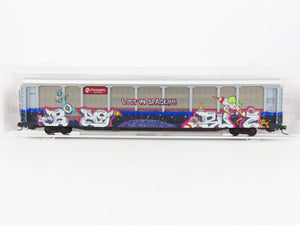N Micro-Trains MTL 11144290 ETTX Ferromex 89' Tri-Level Auto Rack w/ Graffiti