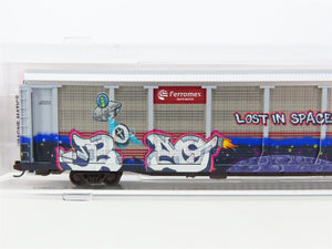 N Micro-Trains MTL 11144290 ETTX Ferromex 89' Tri-Level Auto Rack w/ Graffiti