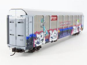 N Micro-Trains MTL 11144290 ETTX Ferromex 89' Tri-Level Auto Rack w/ Graffiti