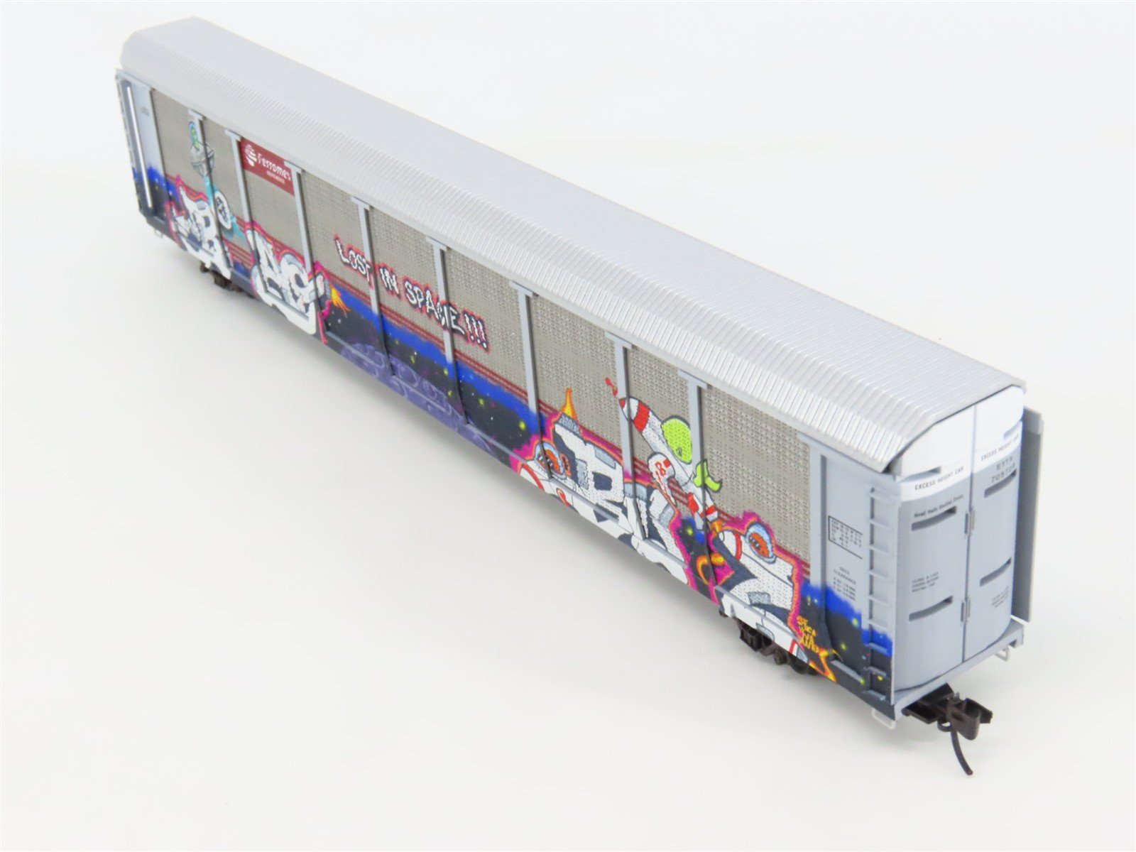 N Micro-Trains MTL 11144290 ETTX Ferromex 89' Tri-Level Auto Rack w/ Graffiti