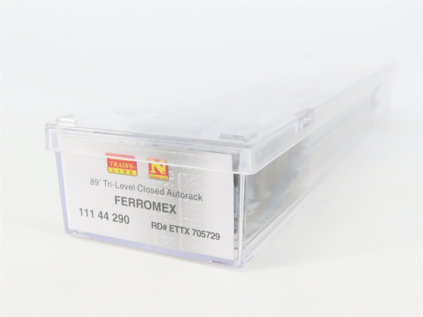 N Micro-Trains MTL 11144290 ETTX Ferromex 89' Tri-Level Auto Rack w/ Graffiti