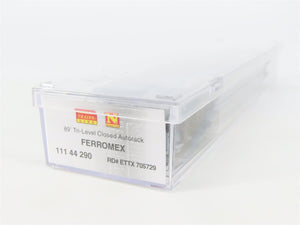N Micro-Trains MTL 11144290 ETTX Ferromex 89' Tri-Level Auto Rack w/ Graffiti