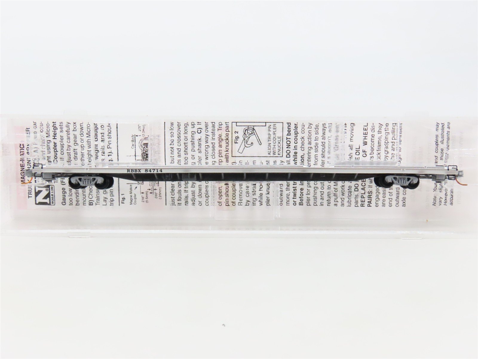 N Scale Micro-Trains MTL 07100540 RBBX Ringling Bros. 89' Circus Flat Car #84714