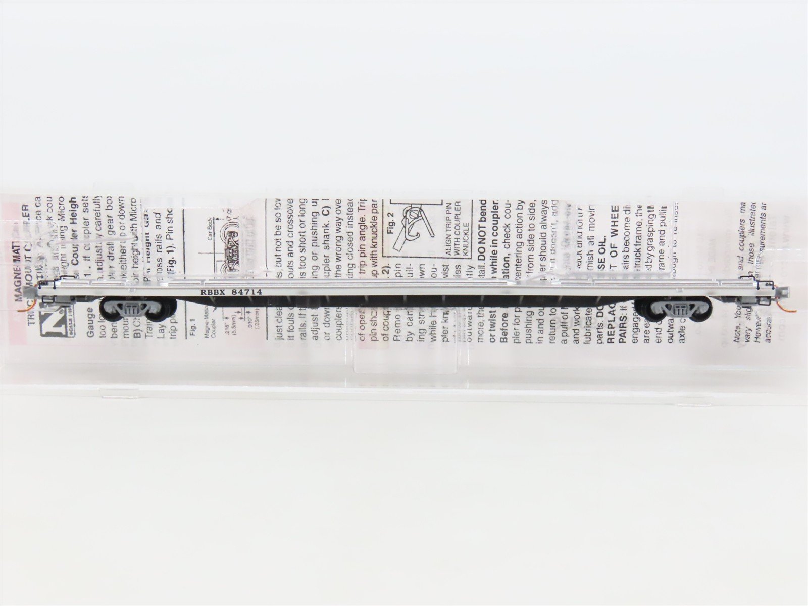 N Scale Micro-Trains MTL 07100540 RBBX Ringling Bros. 89' Circus Flat Car #84714