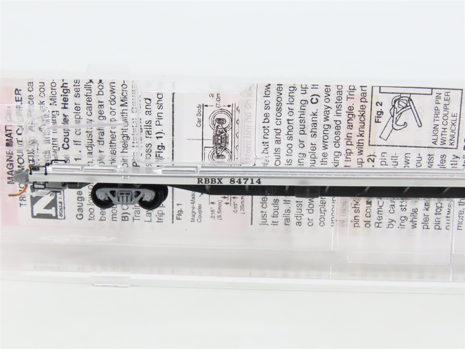 N Scale Micro-Trains MTL 07100540 RBBX Ringling Bros. 89' Circus Flat Car #84714