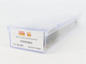 N Micro-Trains MTL 11100290 ETTX Ferromex 89' Tri-Level Closed Auto Rack #705838